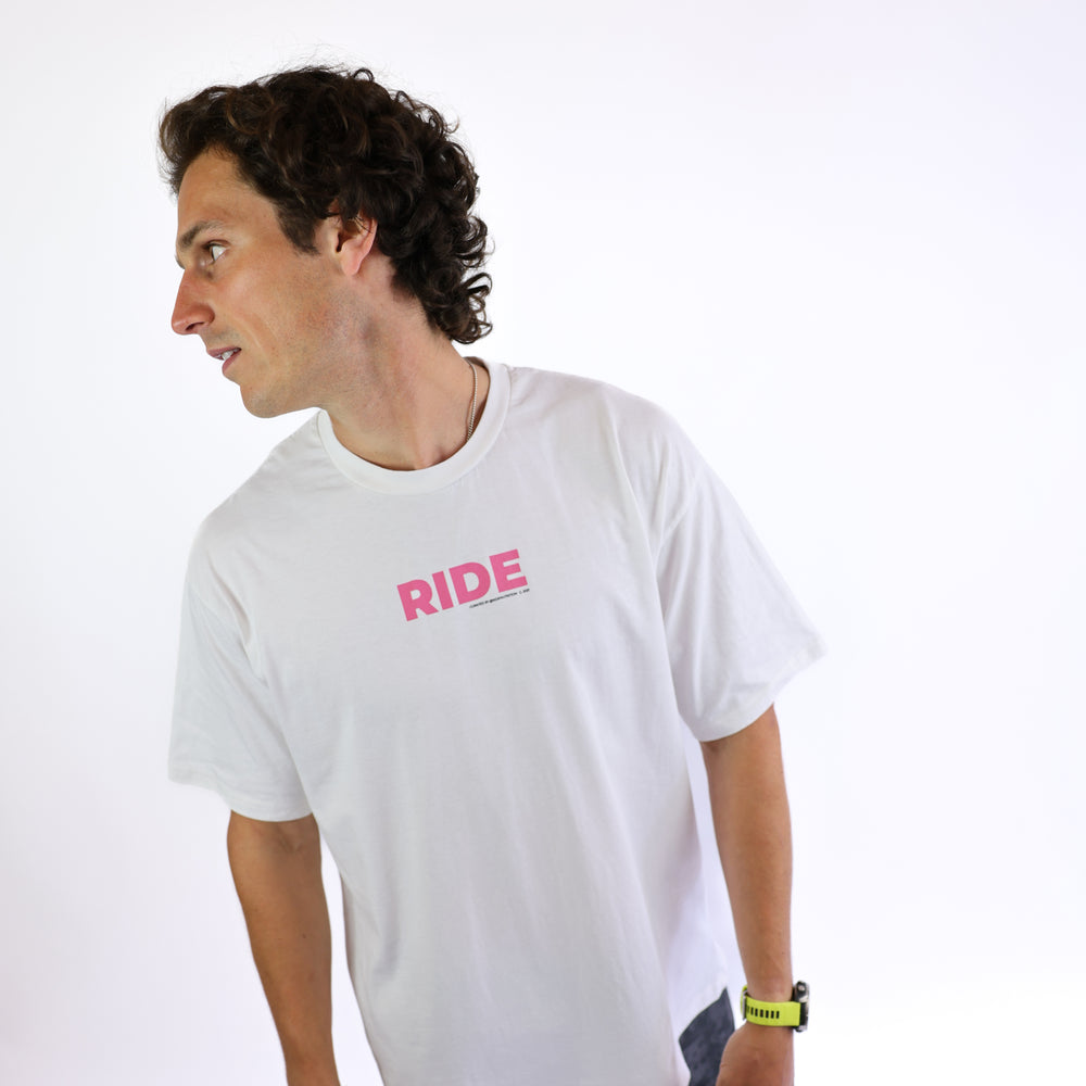 
                      
                        RIDE Solid T-Shirt - White
                      
                    