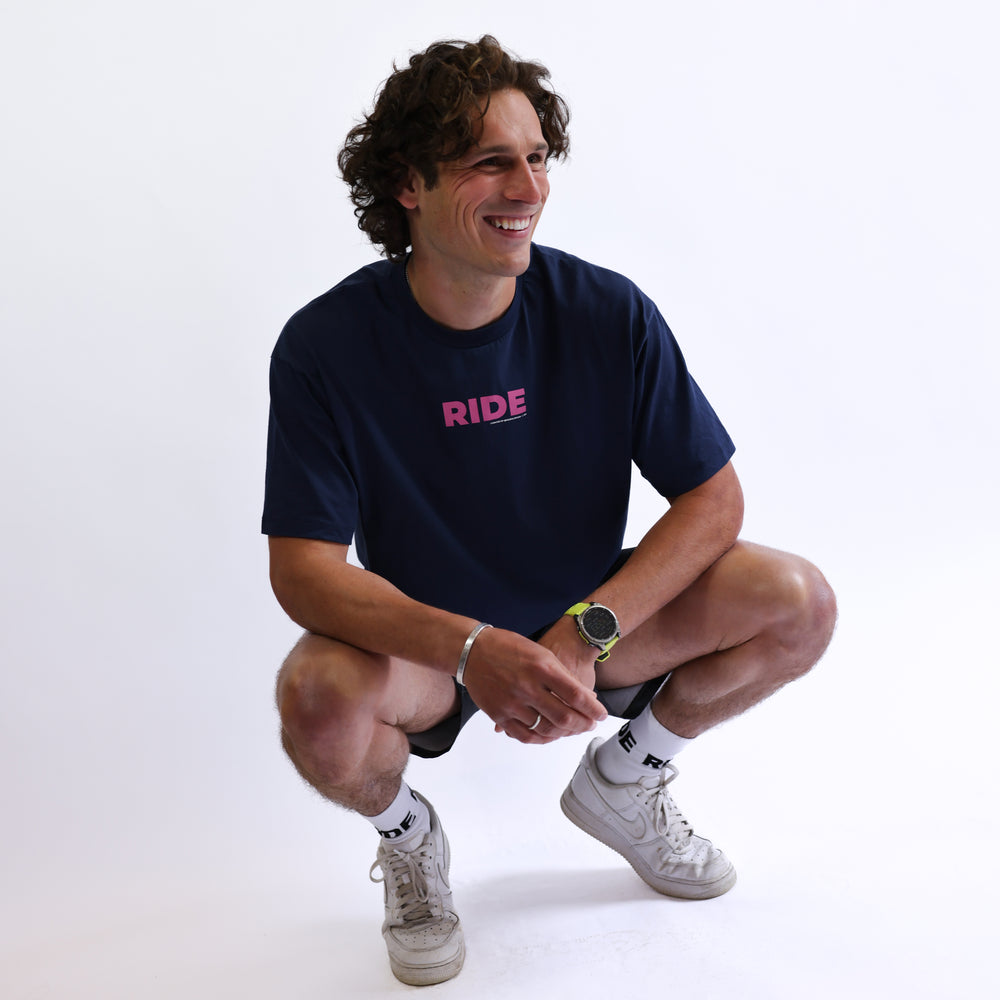 
                      
                        RIDE Solid T-Shirt - Navy
                      
                    