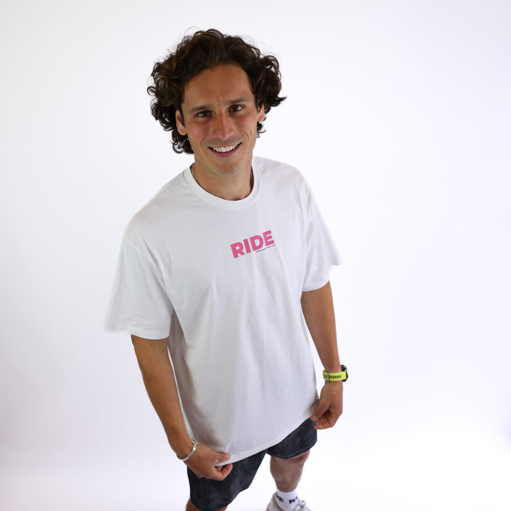 
                      
                        RIDE Solid T-Shirt - White
                      
                    