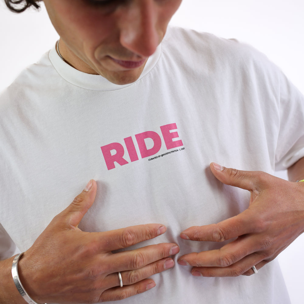 
                      
                        RIDE Solid T-Shirt - White
                      
                    