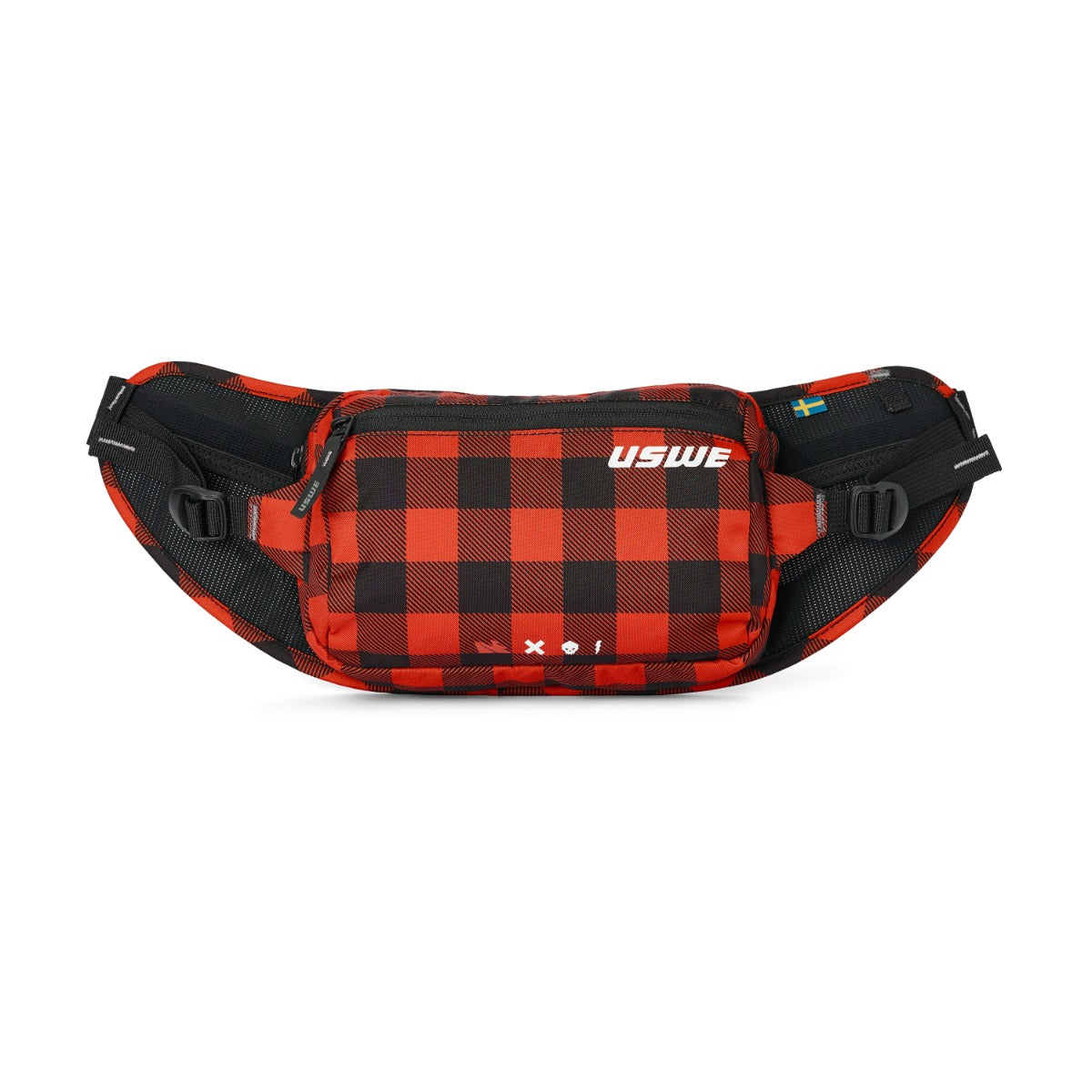 USWE Waist 2L Hip Pack – Flannel Red / Black
